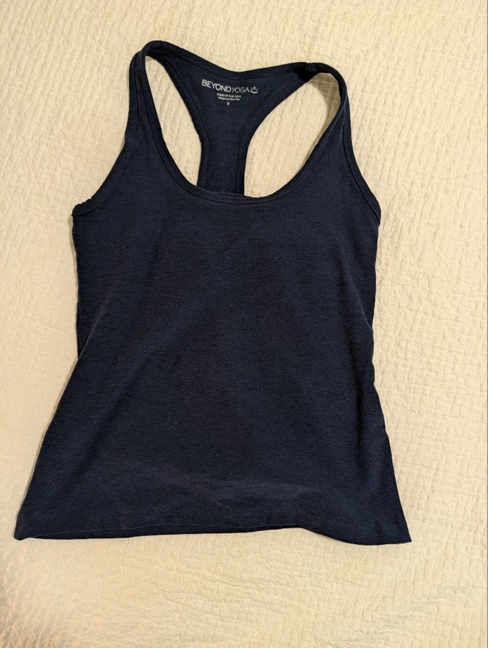 Beyond Yoga Navy Racerback Tank Size Small